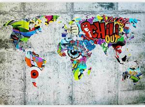 Artgeist Fototapeta World Map, 150x105cm