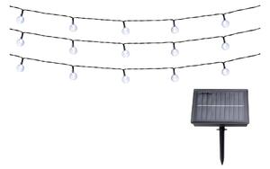 Grundig - LED Solarna veriga 100xLED/8 funkcij 15m topla bela