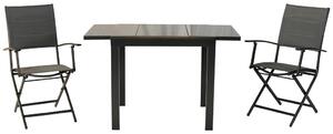 Gardenson Vrtni Set Florenz, 3-Delni, Raztegljiva Miza