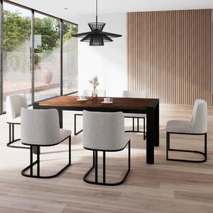 Bessagi Home Jedilna Miza Aleya, Barva Oreha, 180x90