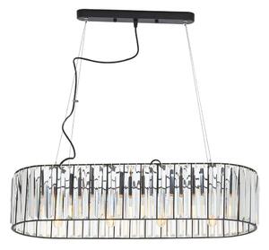 Kovinska viseča svetilka s steklenim senčilom Akiko – Premier Housewares