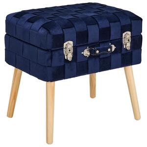 TABURE, les, tekstil, leseni material temno modra