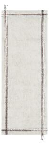 Kremno bel pralen ročno tkan bombažen tekač 80x230 cm Cuisine Natural – Lorena Canals