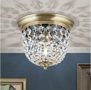 Orion DLU 1840/26-Kristalna stropna svetilka PLAFOND 1xE27/40W/230V pr. 26 cm bron