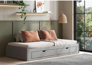 RAZTEGLJIVA POSTELJA 90-180 cm x 200 cm , siva