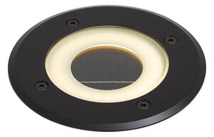 Moderno talno mesto črno vklj. LED polnilno s solarno IP65 - Solyx