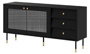 Komoda Feletri 101, Črna, 75x150x39cm