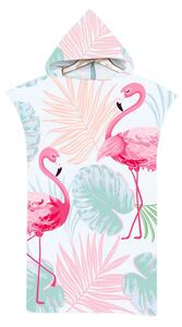 Plažni pončo FLAMINGO barvni 80x145 cm