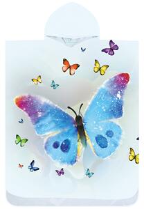 Plažni pončo BUTTERFLY SPARKLE barvni 80x145 cm