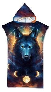 Plažni pončo MOON WOLF barvni 80x145 cm
