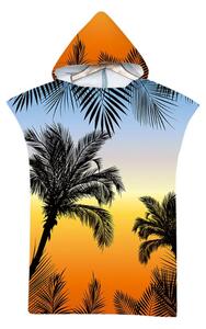 Plažni pončo PALM BEACH barvni 80x145 cm