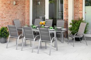 VRTNI SET aluminij srebrne barve rjava, srebrne barve