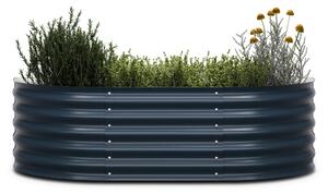 Blumfeldt Dvignjena gredica High Grow Extended, 150x43x60 cm, iz valovite jeklene pločevine, enostavna za montažo, odporna proti rji in mrazu