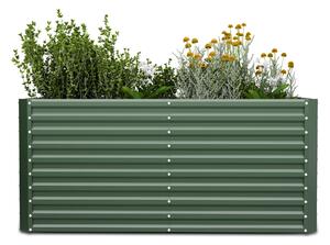 Blumfeldt High Grow Straight dvignjena gredica, 1800 L, Ergonomska, Odporna na vremenske vplive, Odprto dno
