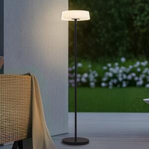 Lindby LED solarna talna svetilka Samine, črna, kovinska, z možnostjo, zatemnjen, Črna, Kovina, Sodobni, Solarne luči