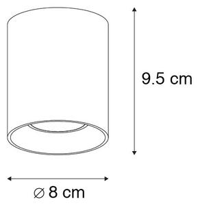 Dizajnerska stropna svetilka zlata GU10 50mm - Tubo