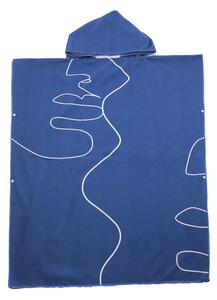 Pončo WAVE LINE NAVY moder 80 x 145 cm Dimenzije: 80 x 145 cm