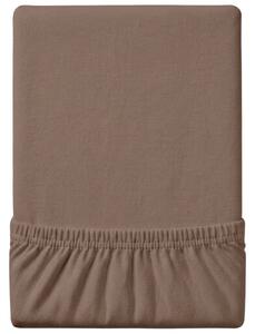 Jersey rjuha EXCLUSIVE temno rjava 200 x 220 cm