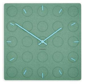 Stenska ura Luxhora Circula Mint Green 11 barv kazalcev