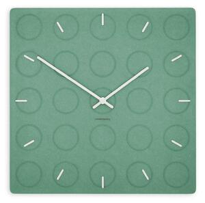 Stenska ura Luxhora Circula Mint Green 11 barv kazalcev