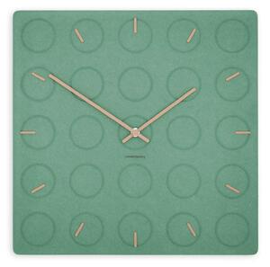 Stenska ura Luxhora Circula Mint Green 11 barv kazalcev