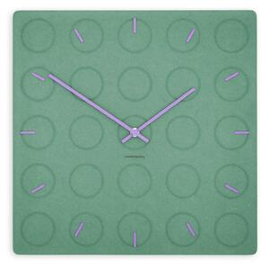 Stenska ura Luxhora Circula Mint Green 11 barv kazalcev