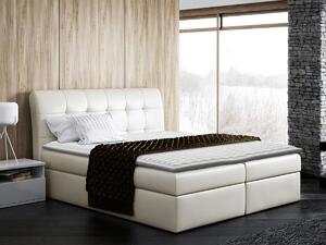 Boxspring postelja Baltimore 110, 180x200, Eko usnje, Posteljno dno, 180x217x123cm, Vzmetnica