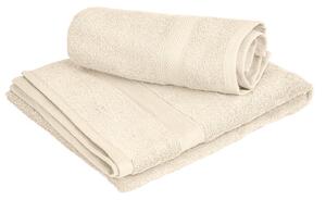 1x kopalna brisača CLARYSSE ELEGANCE 70x140 cm + 1x ročna brisača CLARYSSE 60x110 cm 100% bombaž, kremna