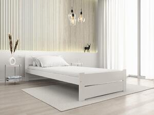 Postelja IKAROS DOUBLE 90 x 200 cm, bela Posteljno dno: Letveno posteljno dno, Vzmetnica: Brez vzmetnice