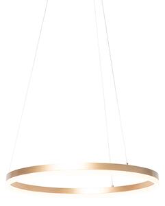 Design viseča svetilka zlata 60 cm z LED 3 stopenjskimi zatemnitvijo - Anello