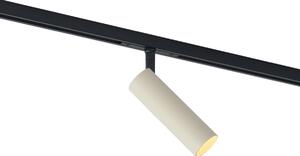 Sodobni reflektor bež s črno za sistem tirnic 1-fazni GU10 35mm - Slimline Uzzy