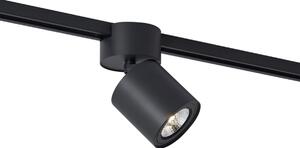 Sodobni črni reflektor za 1-fazni sistem tirnic GU10 70mm - Iconic Roto