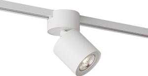 Sodobni beli reflektor za 1-fazni sistem tirnic GU10 70mm - Iconic Roto