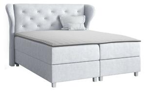 Boxspring postelja Baltimore 123, 180x200, Blago, Posteljno dno, 204x212x120cm, Vzmetnica