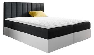 Boxspring postelja Baltimore 125, 120x200, Blago, Eko usnje, Na voljo, 126x208x103cm