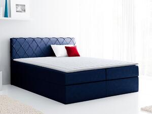 Boxspring postelja Baltimore 127, 160x200, Blago, Posteljno dno, 166x208x103cm, Vzmetnica