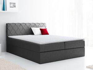 Boxspring postelja Baltimore 127, 200x200, Blago, Posteljno dno, 206x208x103cm, Vzmetnica