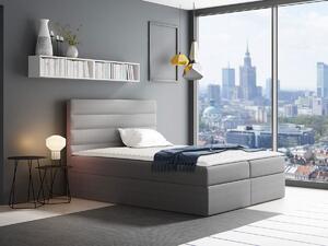 Boxspring postelja Baltimore 129, 120x200, Blago, Posteljno dno, 126x208x103cm, Vzmetnica