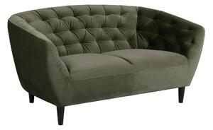 Kavč chesterfield Oakland 315, Temno zelena, 150x84x78cm, Noge: Les,Evkaliptus, Kavčuk