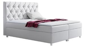 Boxspring postelja Baltimore 112, 140x200, Eko usnje, Posteljno dno, 140x213x130cm, Vzmetnica