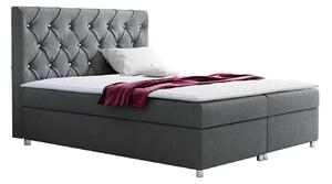 Boxspring postelja Baltimore 112, 140x200, Blago, Posteljno dno, 140x213x130cm, Vzmetnica