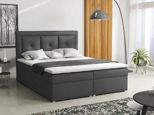 Boxspring postelja Pomona 113, 180x200, Blago, Posteljno dno, 180x215x115cm, Vzmetnica