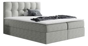 Boxspring postelja Baltimore 128, 180x200, Blago, Posteljno dno, 186x208x103cm, Vzmetnica