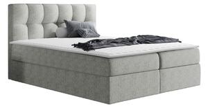 Boxspring postelja Baltimore 128, 160x200, Blago, Posteljno dno, 166x208x103cm, Vzmetnica