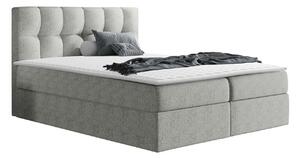 Boxspring postelja Baltimore 128, 140x200, Blago, Posteljno dno, 146x208x103cm, Vzmetnica