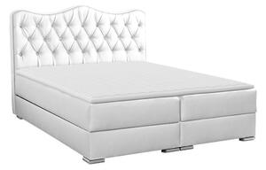 Boxspring postelja Baltimore 140, 200x200, Eko usnje, Posteljno dno, 200x212x125cm, Vzmetnica