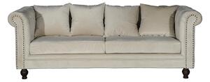 Kavč chesterfield Dallas 255, 217x88x80cm, Noge: Les,Delno sestavljeno, Bor