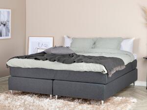 Boxspring postelja Dallas 471, 160x200, Blago, Posteljno dno, 160x200x64cm, Vzmetnica, Smreka