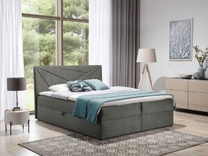 Boxspring postelja Baltimore 144, 120x200, Blago, Posteljno dno, 124x208x103cm, Vzmetnica