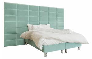 Boxspring postelja Logan 104, 180x200, Blago, Posteljno dno, 360x200x210cm, Vzmetnica